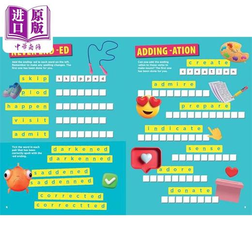 预售 【中商原版】SCRABBLE™ Junior Spelling Activity Book Age 7-8 柯林斯少儿拼写活动书 7-8岁  英文学习 港台原版  商品图2