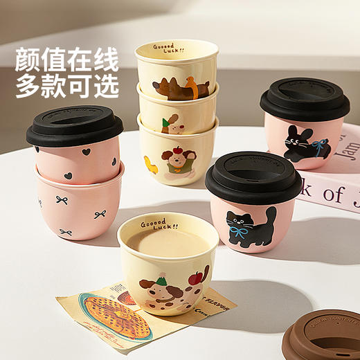 摩登主妇手握咖啡杯陶瓷杯家用喝水杯便携杯子办公室拿铁杯马克杯 商品图3