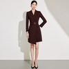 高端法式安可拉红秋冬连衣裙女2026新款 商品缩略图5