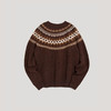 YMC SUEDEHEAD FAIRISLE KNIT CREW 英国羊羔毛提花针织男装毛衣 商品缩略图3