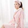【多样屋专柜】多样屋浴袍抑菌全棉吸水纯棉抑菌毛巾料家居睡袍浴衣情侣浴袍莫兰迪 桃粉/M 商品缩略图1