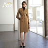AD极简风西装连衣裙女2024流行卡其色风衣外套经典双排扣职场女装 商品缩略图0