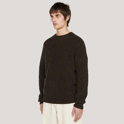 YMC SUEDEHEAD CREW KNIT 英国羊羔毛男装圆领毛衣 商品图1