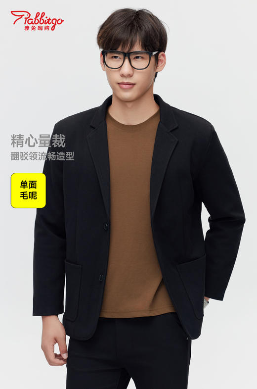 休闲西装男士套装外套单粒扣高级感秋季小西服上衣 商品图0