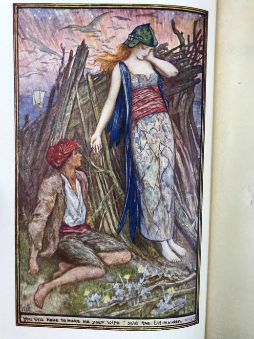 1919年 安德鲁·朗格《棕色童话书》 8幅彩色与大量黑白插图 漆布精装32开 商品图2