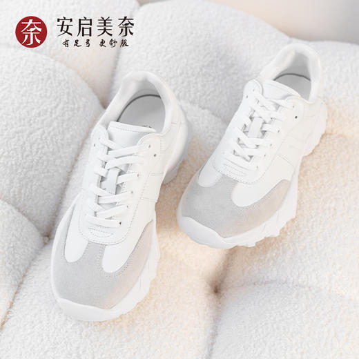 ARCH CONTACT安启美奈运动鞋增高羊皮女鞋52929 商品图1