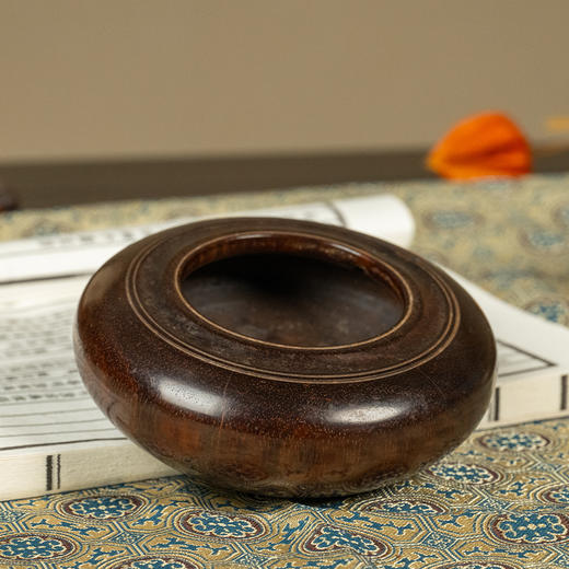 清 红木一木整挖水盂 商品图1