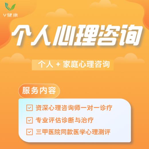 【V健康】个人心理咨询 商品图0