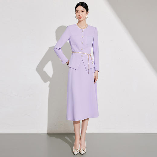 紫色小香风套装女初冬新款名媛轻奢 商品图6