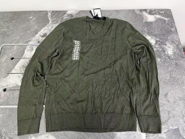 瑕疵ARMANI EXCHANGE/AX 男士秋冬新款纯色休闲套头针织毛衣