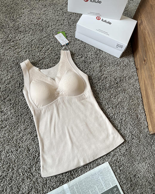 现货 THS 11.25-无 lulu家 兼具风度和温度的小秘诀 法式蕾丝莱赛尔羊毛保暖背心4色 BP214 商品图5