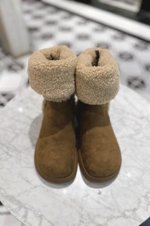 【门店同款】ENJOY冬季洋气绒面两穿中筒靴 159870956 商品图1