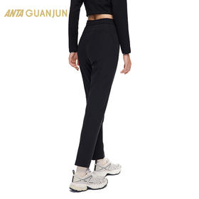 安踏冠军全天候系列丨运动长裤女士防泼水轻暖绒加绒裤子162440502