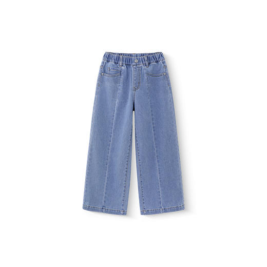 【商场同款】英氏儿童牛仔裤春夏透气女童阔腿牛仔裤2025裤新款 商品图4