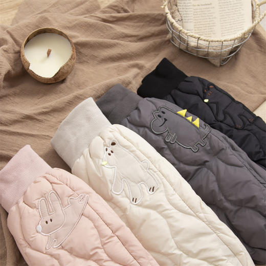 宝宝一件过冬神器  bl同厂可爱三防暖冬高腰护肚羽绒裤连体衣 80-110 商品图8