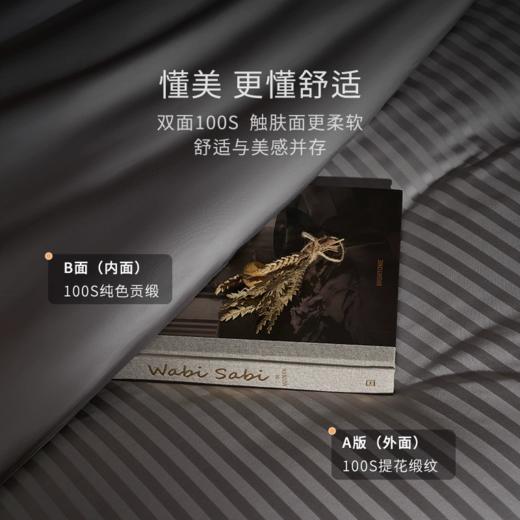 希尔顿酒店床品100支四件套纯棉2024新款长绒棉床单床笠被套轻奢 商品图2