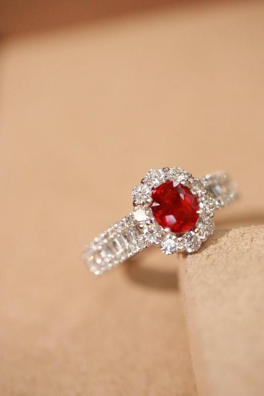 0.65ct刻面红宝石戒指 商品图2