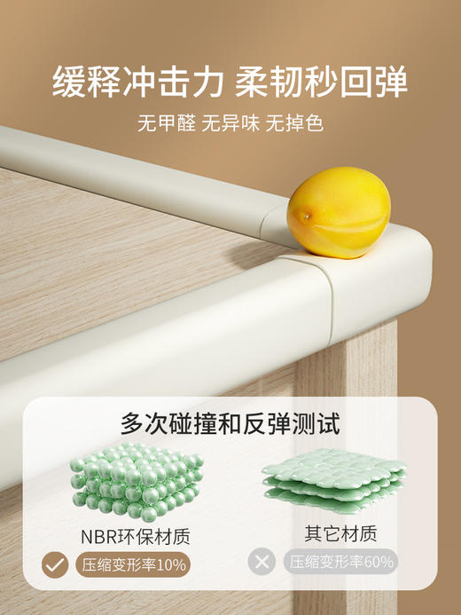 棒棒猪婴儿软包海绵免贴款防撞条2米 商品图2