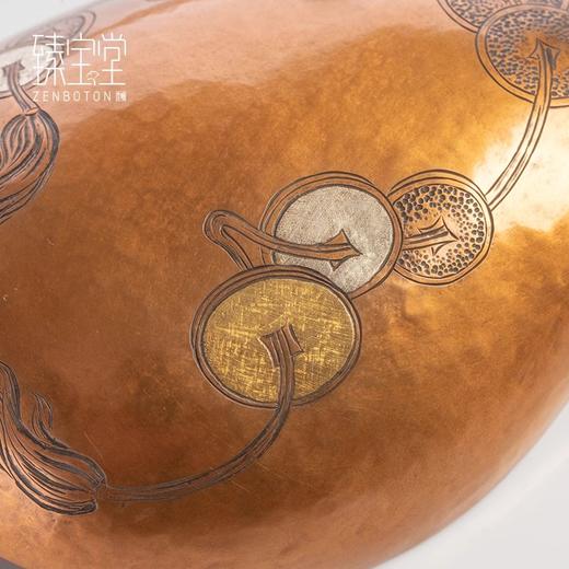 臻宝堂铜茶则纯手工雕刻赏茶荷金蟾醒茶器功夫茶具家用茶道铜配件金蟾茶则 商品图3