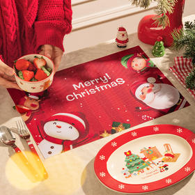 摩登主妇圣诞隔热垫家用防滑防烫垫创意隔热餐桌垫耐高温杯垫锅垫