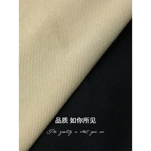 COCOBELLA简约运动风休闲裤女撞色条纹宽松直筒裤PA99 商品图3