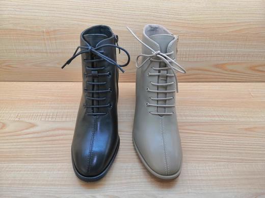 豪行真皮高跟女鞋22449106时尚加绒简约保暖棉靴 商品图2