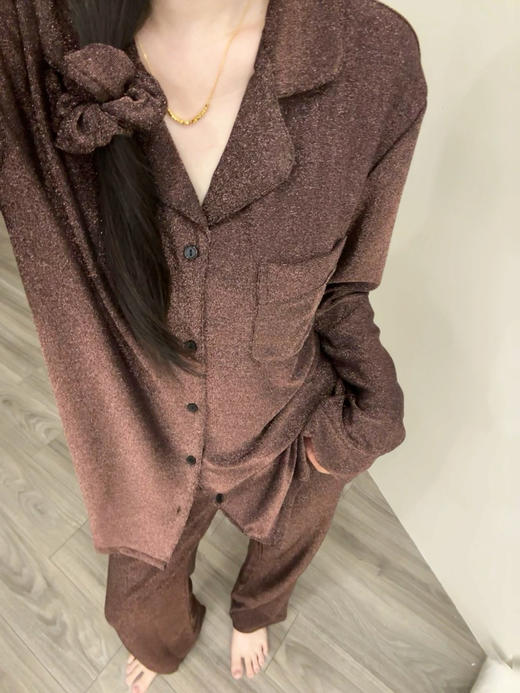 【把银河穿身上】VS同款闪闪发光外穿家居服套装blingbling的细闪面料 高级走秀款好美好精致 商品图5