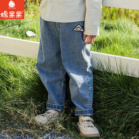 棉果果春季新品商场同款男童弹力牛仔长裤M112200225135