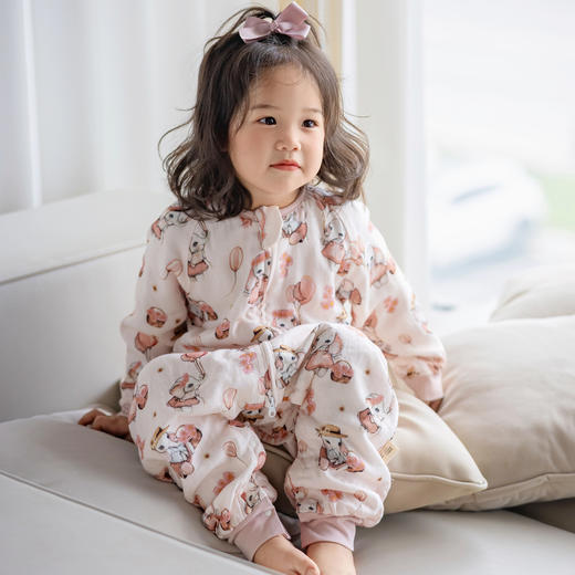 【云优选】BabyStormi宝宝 四层/六层 睡袋竹纤维纱布睡衣家居春秋男女童分腿防踢被（周六日不发货） 商品图2