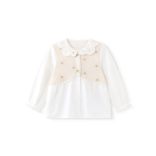 【商场同款】英氏女童长袖T恤春夏季透气百搭休闲T恤上衣2025新款 商品图4