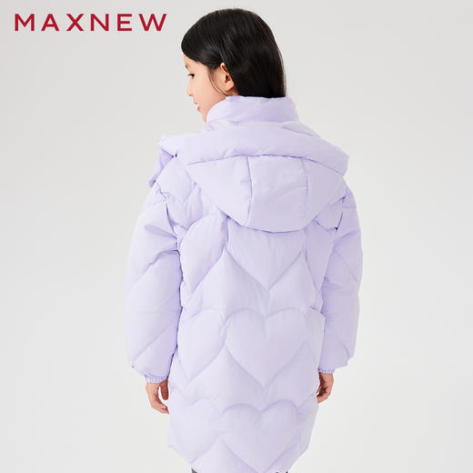 【棉羽】童装连帽爱心绗线羽绒服1N4363704 商品图2