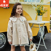 棉果果春季新品商场同款女童防风外套大翻领风衣M122130225073 商品缩略图0