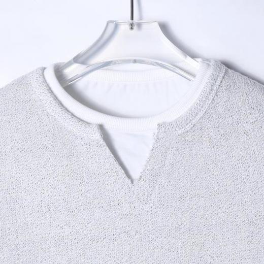 T1922新款时尚个性日系撞色圆假两件长袖卫衣简约宽松百搭上衣 商品图1