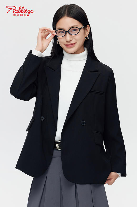 赤兔嗨购小西装外套女2024新款秋冬装今年流行oversize休闲高级感西服 商品图2
