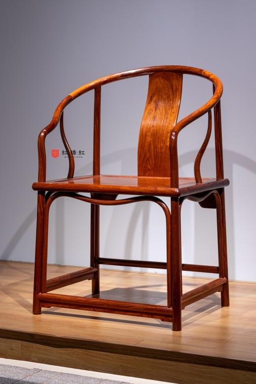 红桥红 家具严选  缅甸花梨(大果紫檀） 【安思远 藤条垂手 圈椅 单椅】 商品图1