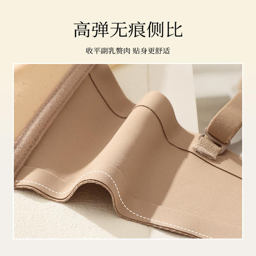 【小胸聚拢】提拉防垂圆圆胸时尚半球杯内衣女收副乳无钢圈文胸罩云韵蝶梦 商品图5