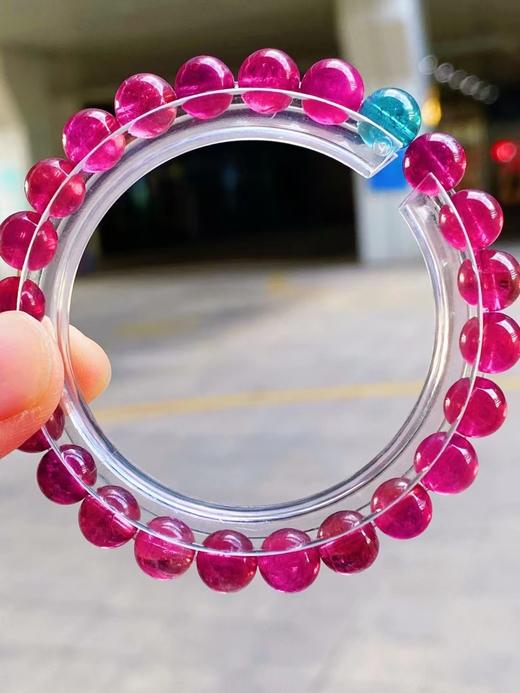 7mm-8mm单圈全色红碧玺手串 商品图4