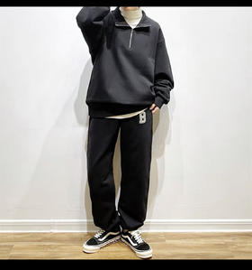 BMS 日单 水洗毛圈 字母卫裤 WK761