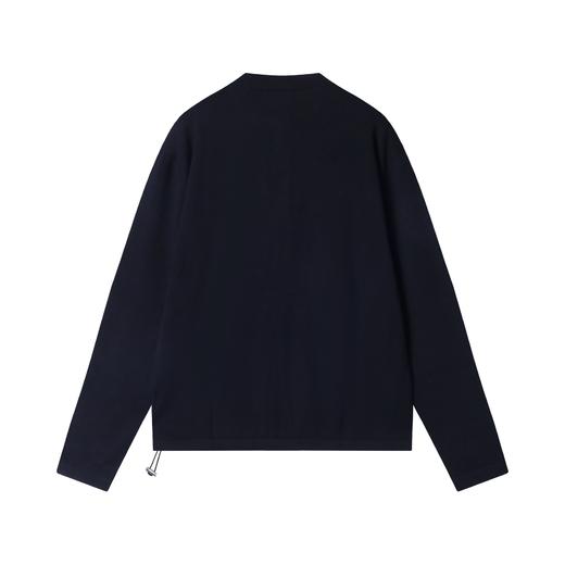 秋冬新款男士圆领半纽扣纯色套头宽松韩版百搭休闲长袖针织卫衣 商品图2