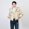 【高货wl】全新升级【铂金会员551/天猫749/差价198】(82108) 洛诗琳冬季新款新中式加厚高领长袖保暖短款白鸭绒羽绒服 商品缩略图3