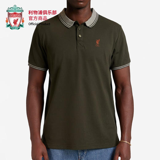 【官网同款】利物浦俱乐部  | 深灰商务华夫格POLO衫男士 商品图2