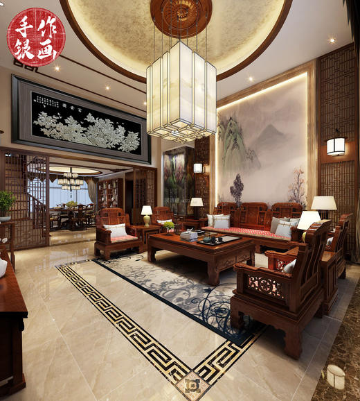 【富贵图】纯银壁画装饰画挂画 商品图2