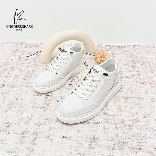 经典鲨2024年冬季新款百搭纯色男士一脚蹬平底休闲鞋KW08-D55231 商品图3