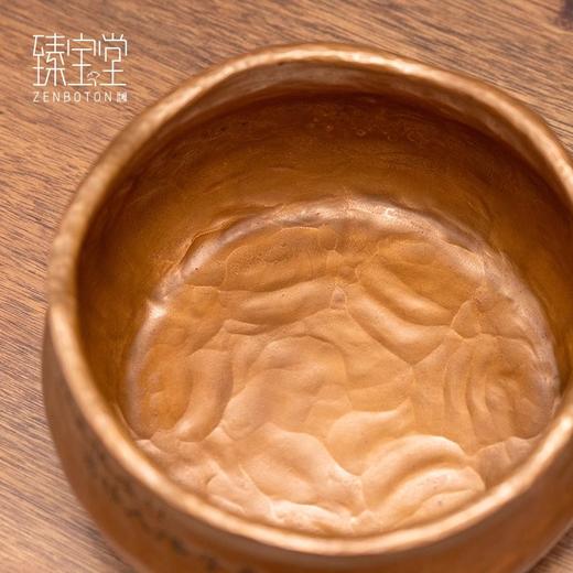 臻宝堂铜建水纯手工锤纹茶渣桶大容量平仲茶洗家用水盂茶具零配件平仲建水 商品图4