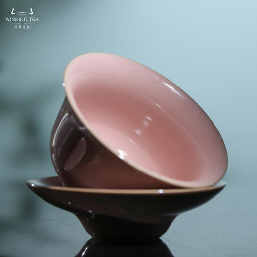 问鼎汝瓷粉汝三才盖碗（缺货） 商品图1