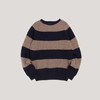 YMC SUEDEHEAD STRIPE CREW KNIT 英国羊羔毛男装圆领条纹毛衣 商品缩略图3