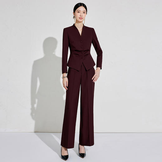 安可拉红高端气质西装套装女秋冬通勤工作服 商品图3