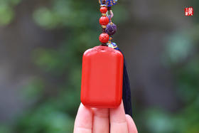 朱砂【平安无事牌】挂饰