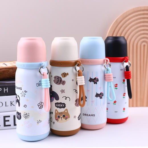 【买2立减20】笙观保温杯三饮杯【食品级不锈钢 持续保温8小时 密封防漏】 商品图4