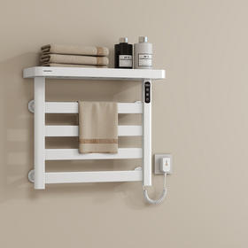 【新品】帝王洁具电热毛巾架航空铝恒温加热烘干抑菌卫生间置物架MH45008